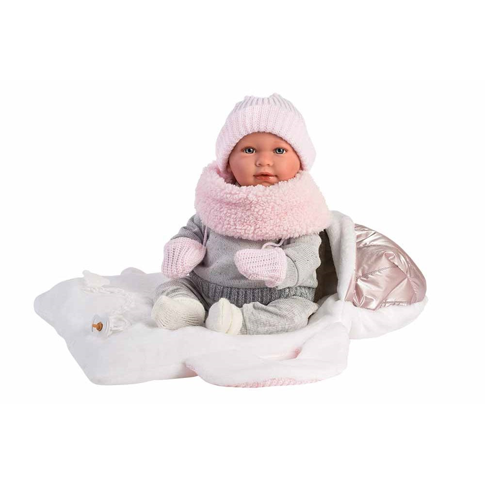 Кукла Llorens Mimi Llorona Capazo Portabebe 42 см