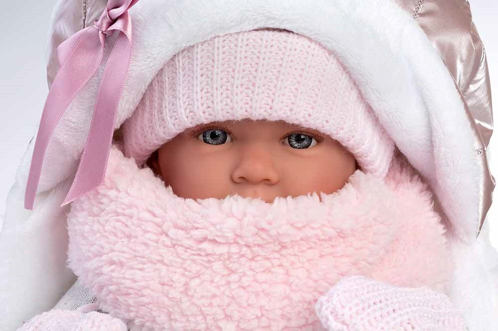 Кукла Llorens Mimi Llorona Capazo Portabebe 42 см