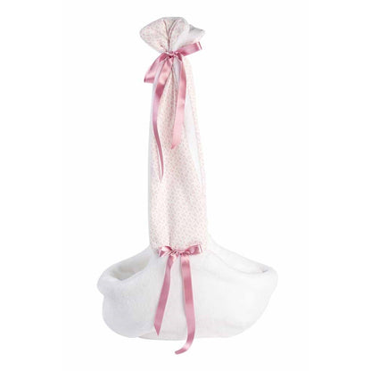 Кукла Llorens Mimi Sonrisas Capazo Ciguena Rosa 42 см