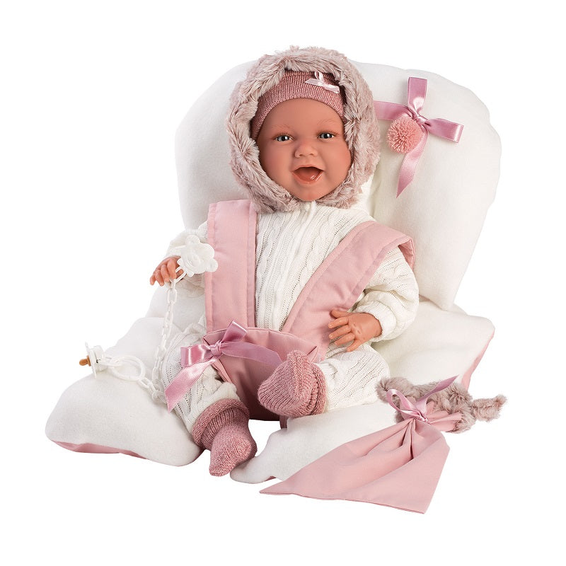 Кукла Llorens Mimi Sonrisas Sillita Rosa 42 см