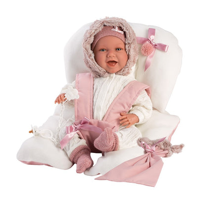 Кукла Llorens Mimi Sonrisas Sillita Rosa 42 см