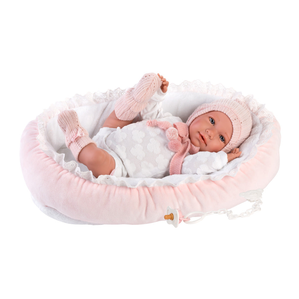 Кукла Llorens Mimi с шапка, плачеща 42 см