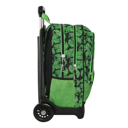 Ученическа раница на колела Minecraft Creepers с подвижна стойка