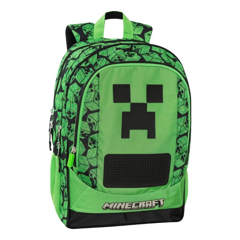 Ученическа раница на колела Minecraft Creepers с подвижна стойка