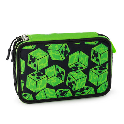 Ученически несесер с 3 отделения Minecraft Creepers