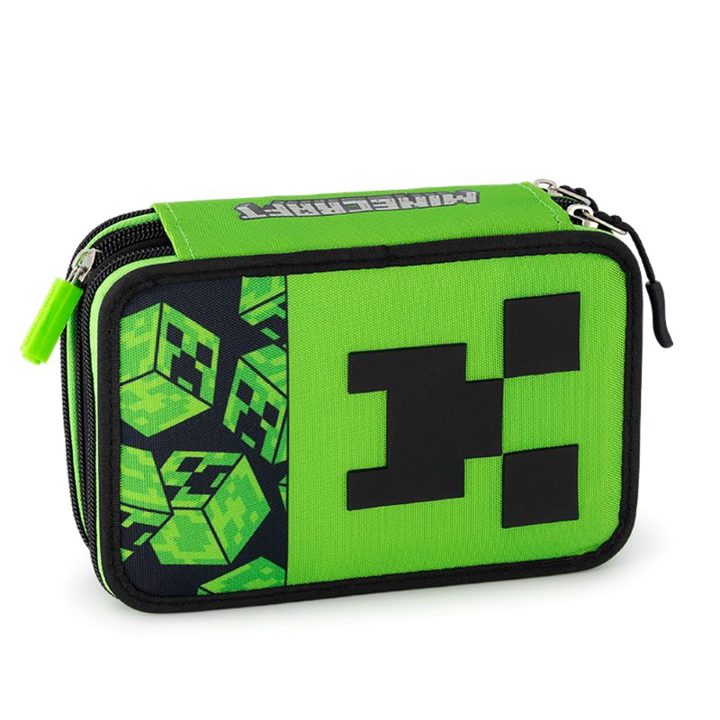 Ученически несесер с 3 отделения Minecraft Creepers