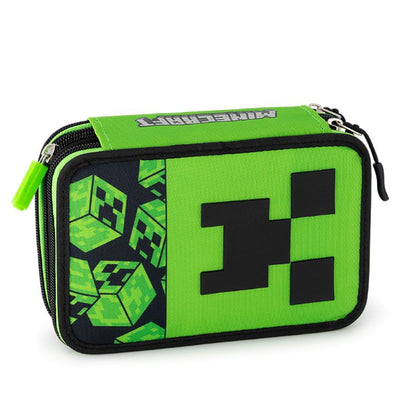Ученически несесер с 3 отделения Minecraft Creepers