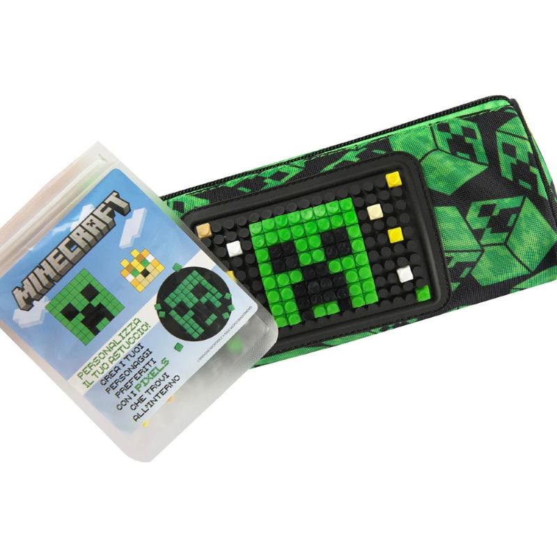 Ученически несесер цилиндър Minecraft Creepers