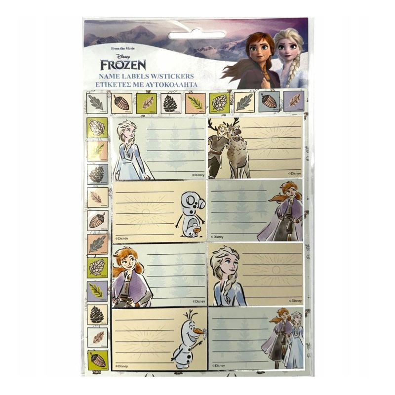 Етикети за тетрадки (1sheet) FROZEN
