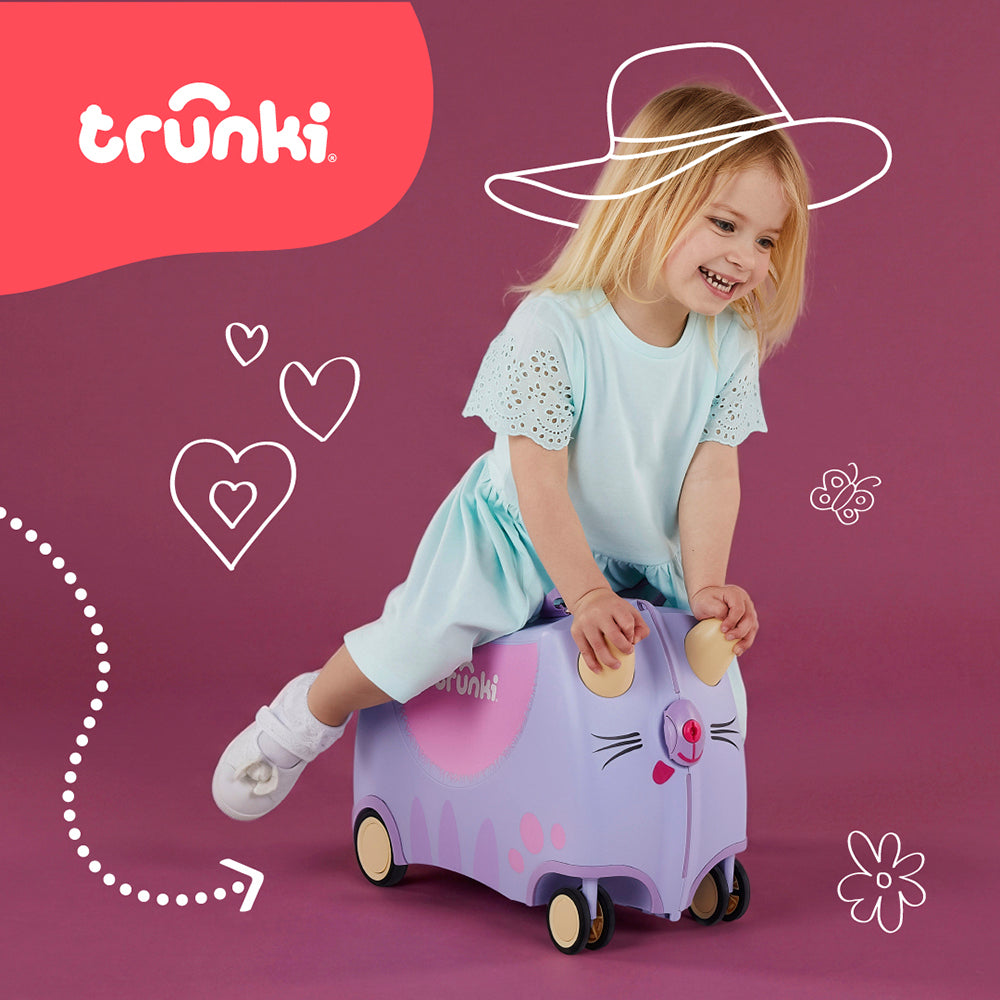 Детски куфар Trunki Cassie the Cat Lilac
