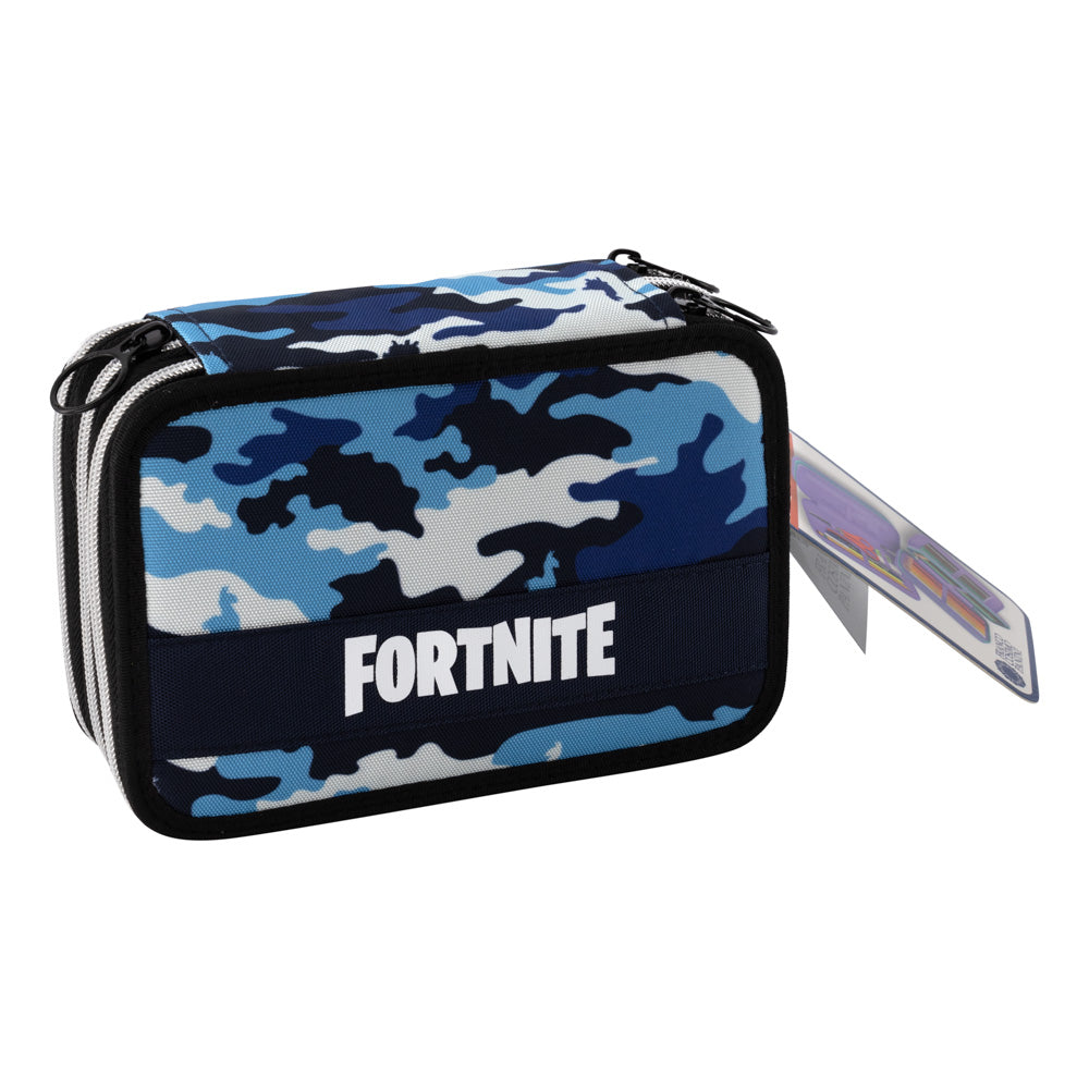 Ученически троен несесер Fortnite Lamas camouflage