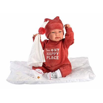 Кукла Llorens Tina Pelele Burdeos Con Cojin 44 см