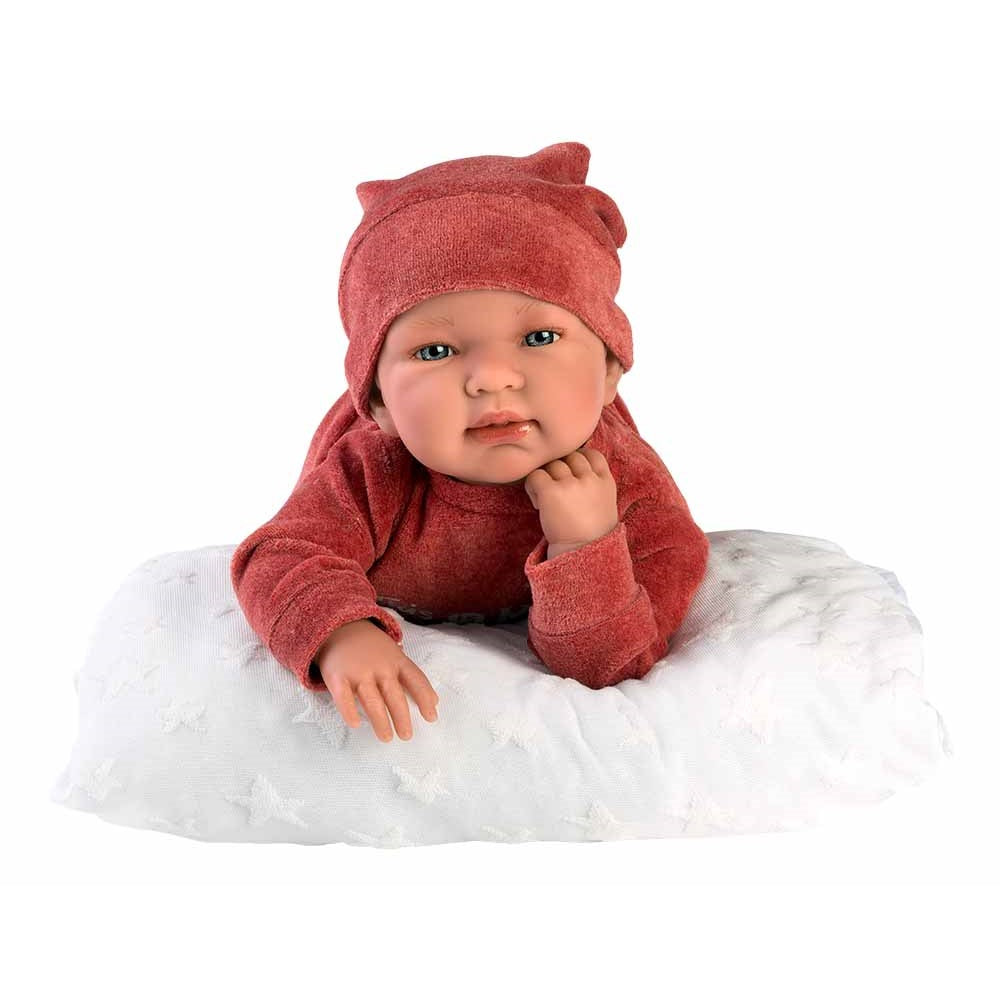 Кукла Llorens Tina Pelele Burdeos Con Cojin 44 см