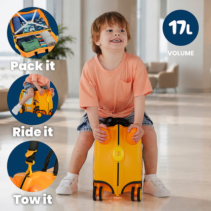 Детски куфар Trunki Doug the Digger Yellow