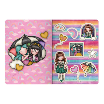 Малка тетрадка със стикери  Santoro Gorjuss Be Kind To Each Other