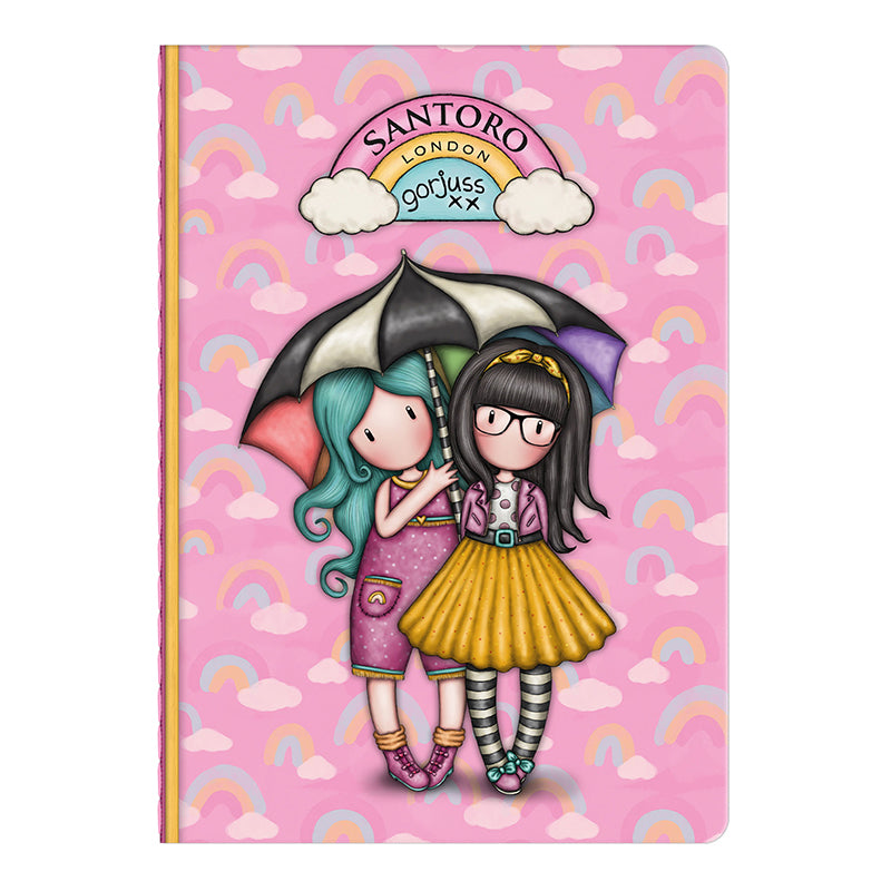 Малка тетрадка със стикери  Santoro Gorjuss Be Kind To Each Other