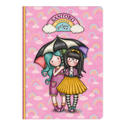 Малка тетрадка със стикери  Santoro Gorjuss Be Kind To Each Other
