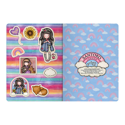 Малка тетрадка със стикери Santoro Gorjuss Be Kind To Yourself