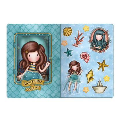 Малка тетрадка със стикери Santoro Gorjuss Making Waves - Deep Secrets