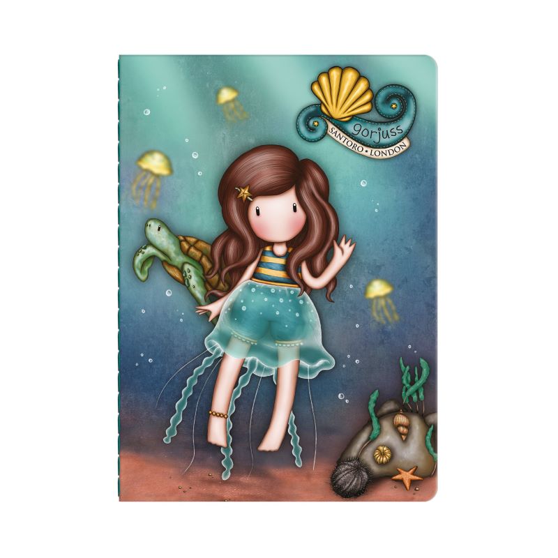 Малка тетрадка със стикери Santoro Gorjuss Making Waves - Deep Secrets