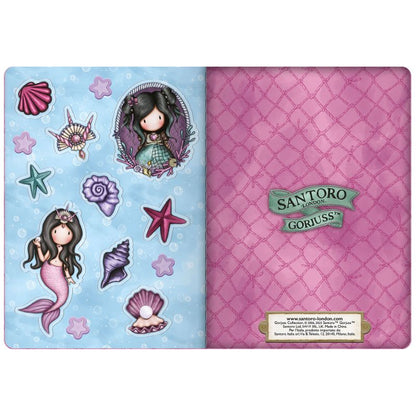 Малка тетрадка със стикери Santoro Gorjuss Making Waves - The World Is Your Oyster