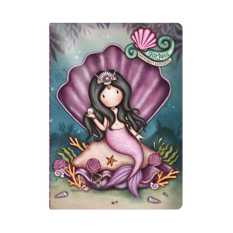 Малка тетрадка със стикери Santoro Gorjuss Making Waves - The World Is Your Oyster