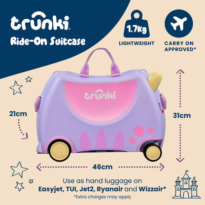 Детски куфар Trunki Cassie the Cat Lilac
