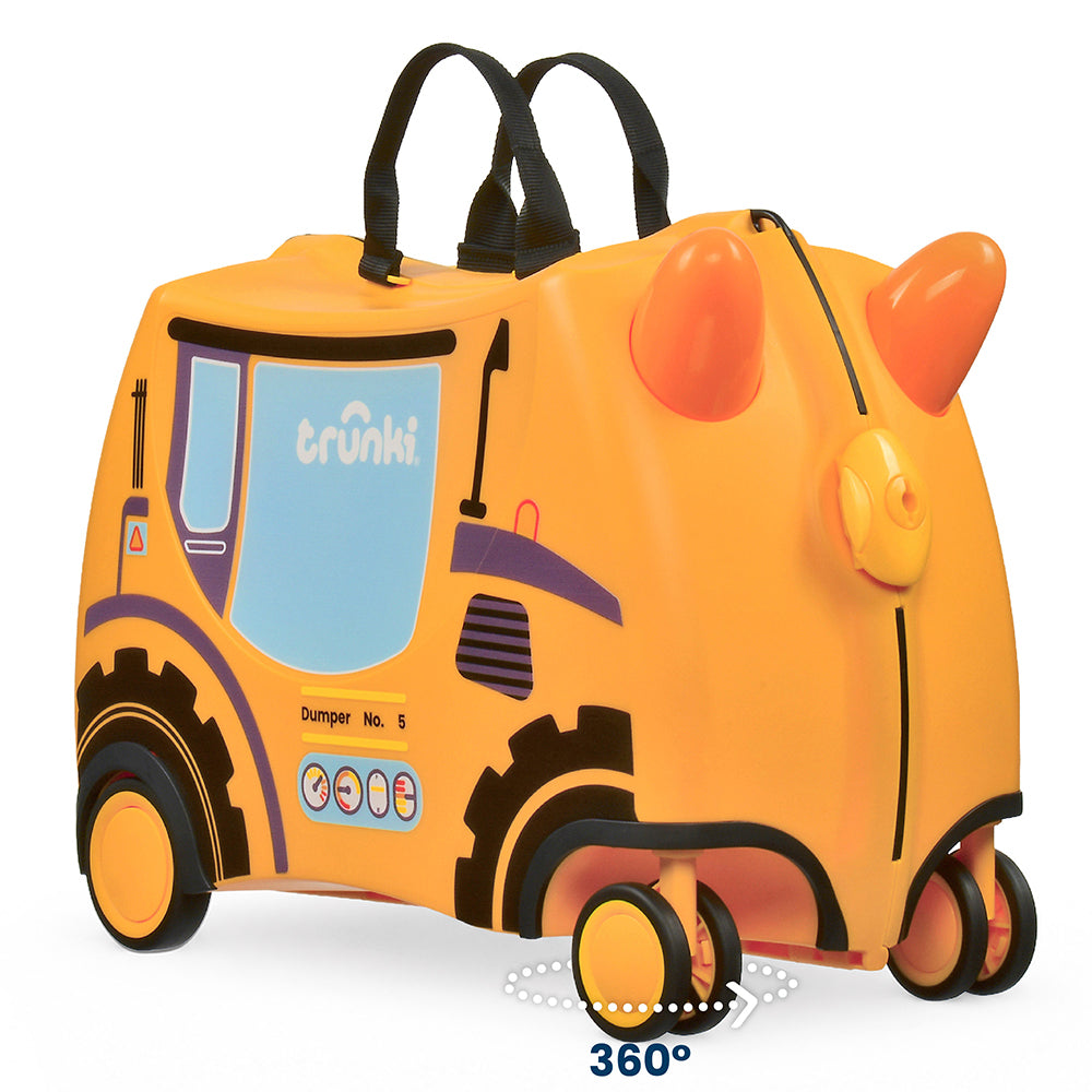 Детски куфар Trunki Doug the Digger Yellow