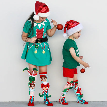 MADMIA Elf Socks – коледни чорапи с 3D плюшени елфи