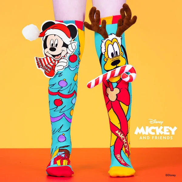 MADMIA Mickey & Pluto Christmas Socks – коледни чорапи Mickey и Pluto