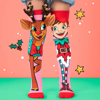 MADMIA Reindeer & Elf Socks – коледни чорапи Елен и Елф