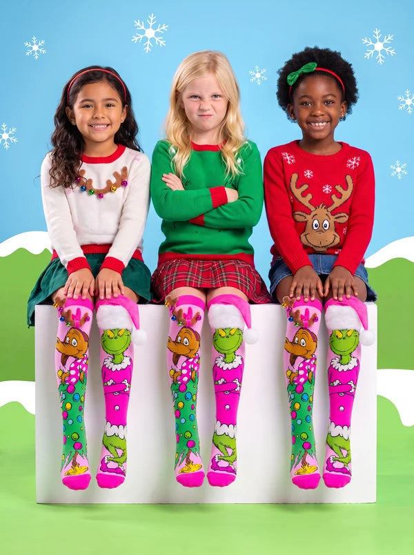 MADMIA Pretty in Grinch Socks – коледни чорапи Grinch & Max