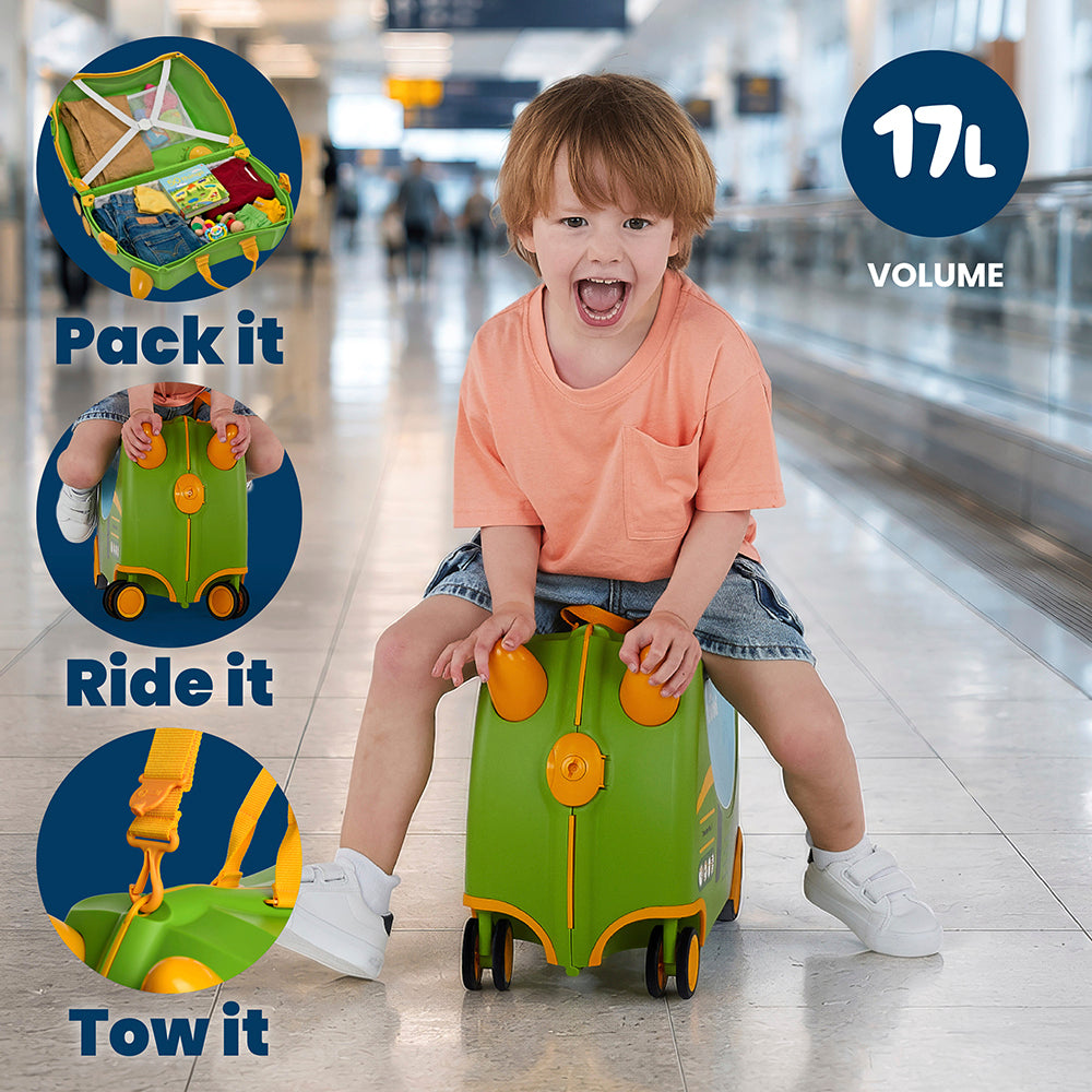 Детски куфар Trunki Tilly the Tractor Green