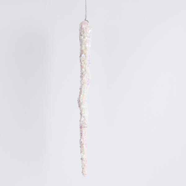 Eurolamp Акрилен сталактит, бяла перла, 23 cm