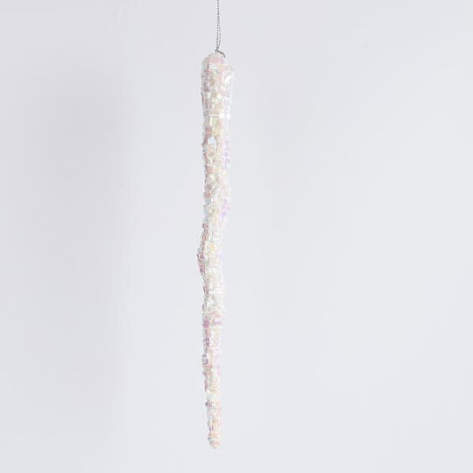 Eurolamp Акрилен сталактит, бяла перла, 23 cm