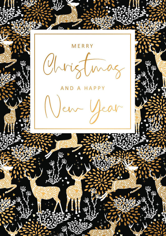 ARTIGE Поздравителна картичка, Коледна с елени