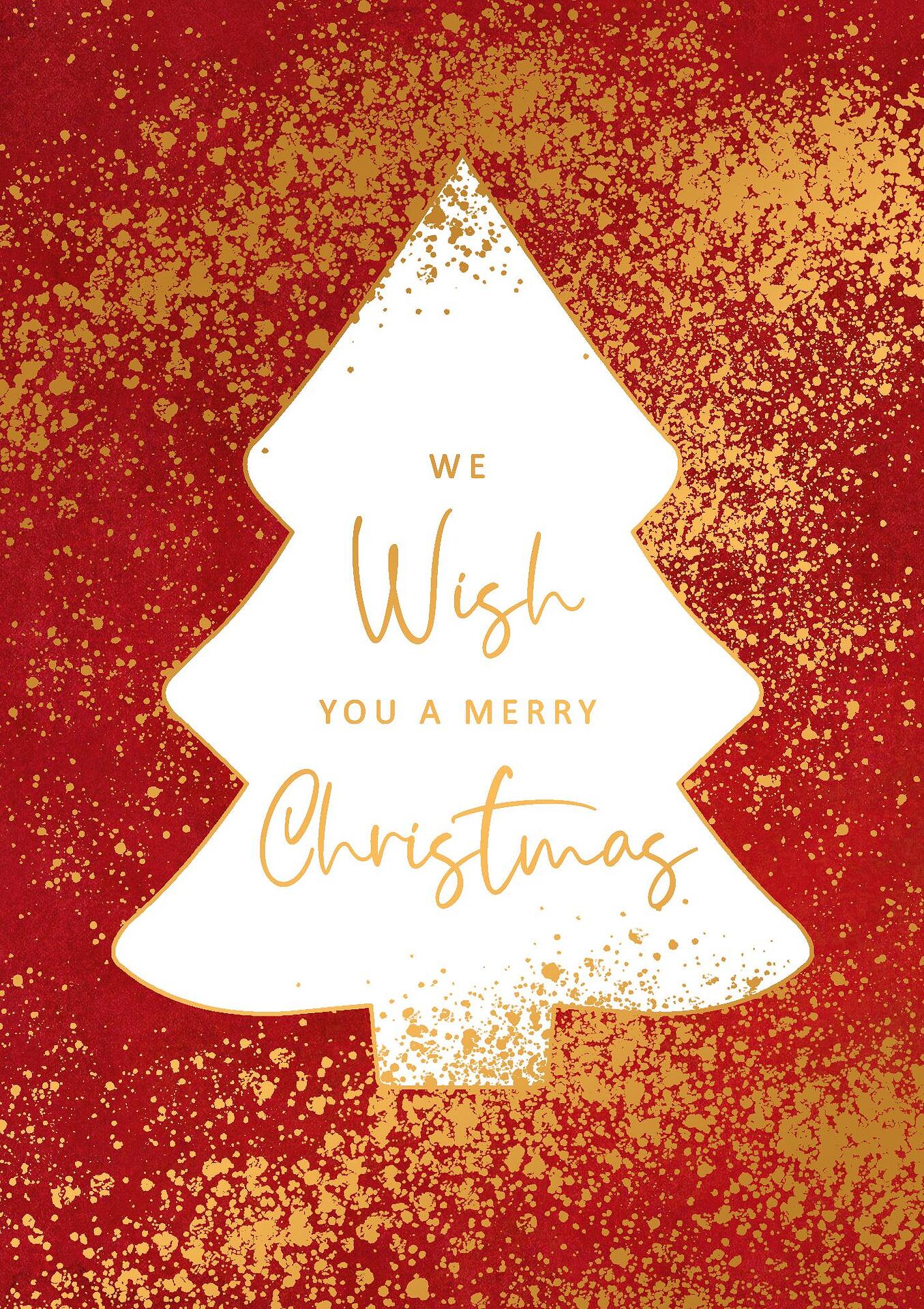 ARTIGE Поздравителна картичка, Коледна с елха