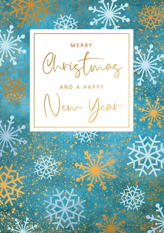 ARTIGE Поздравителна картичка, Коледна със снежинки