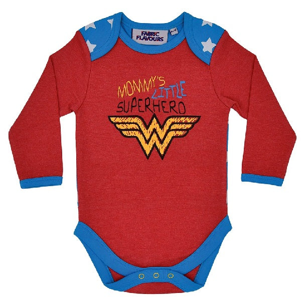 2 бр. бебешки бодита с дълъг ръкав Wonder Woman