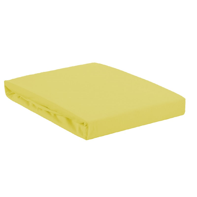 Долен чаршаф единичен жълт