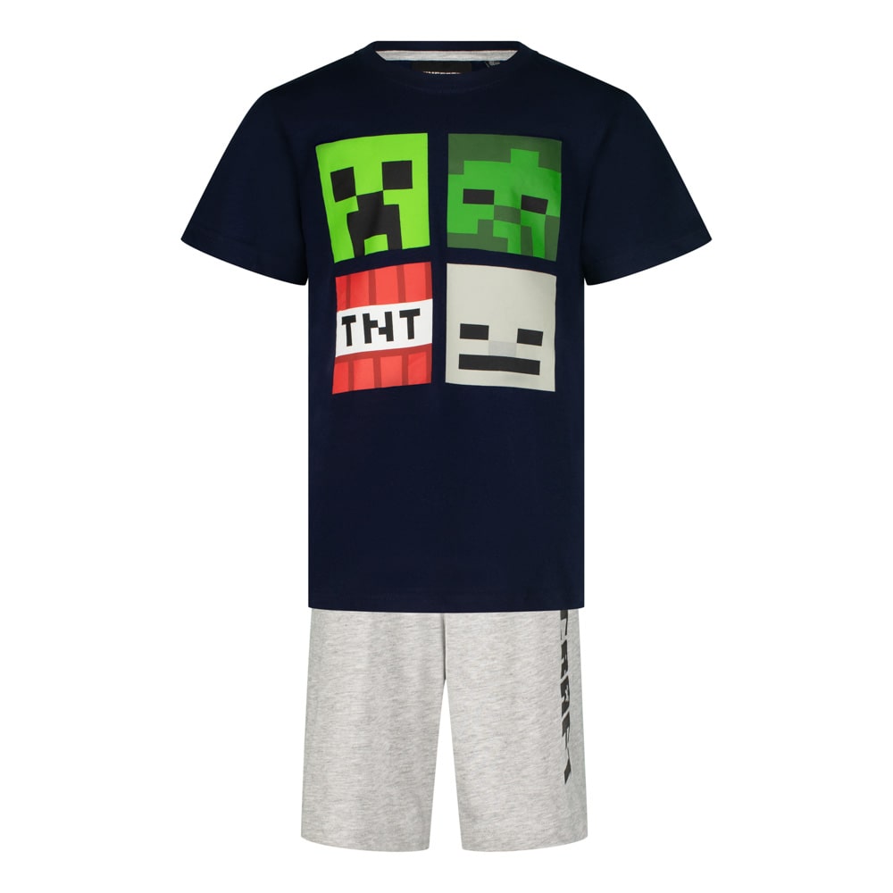 Пижама Minecraft 4 heroes с къс ръкав и панталон, размер 152