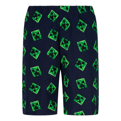 Пижама Minecraft Mine, Nap, Repeat с къс ръкав и панталон, размер 152