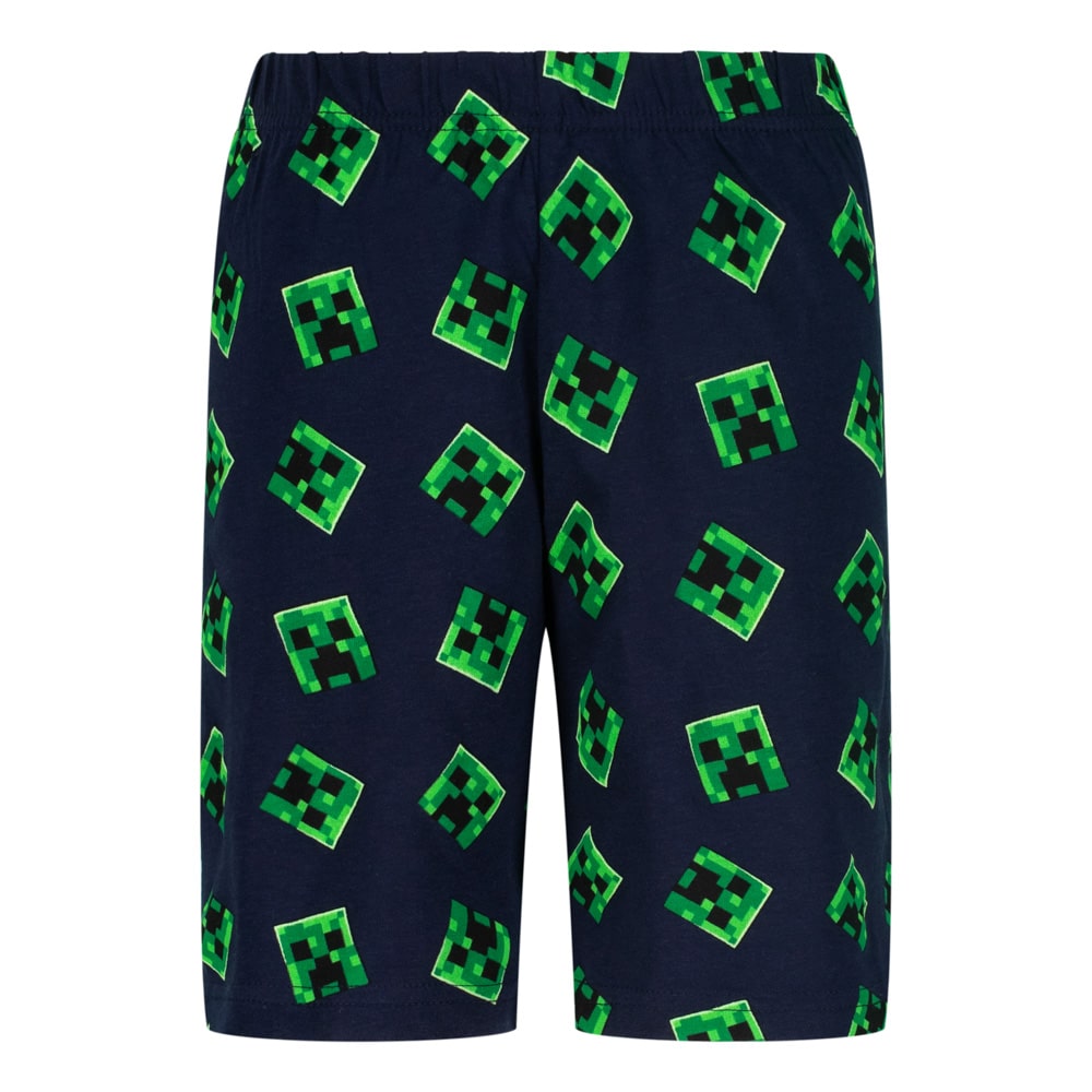 Пижама Minecraft Mine, Nap, Repeat с къс ръкав и панталон, размер 134