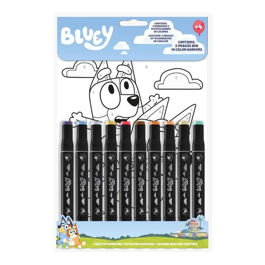 Комплект оцветяване по номера Bluey