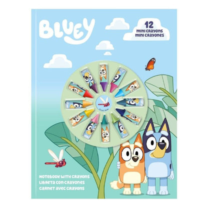 Тетрадка с 12 мини пастела Bluey