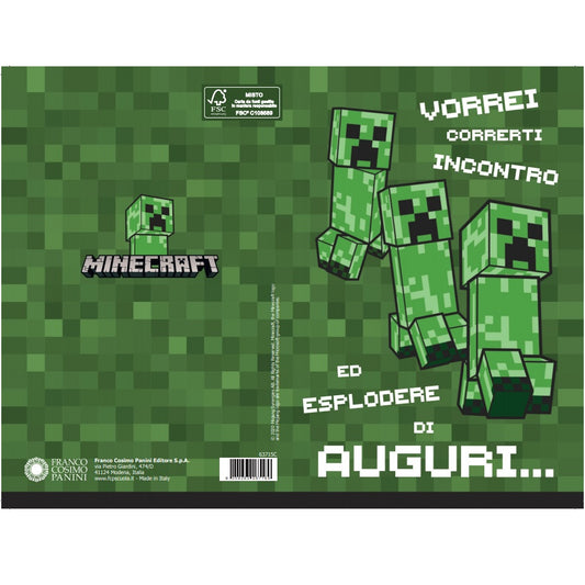 Картичка Minecraft Creeper