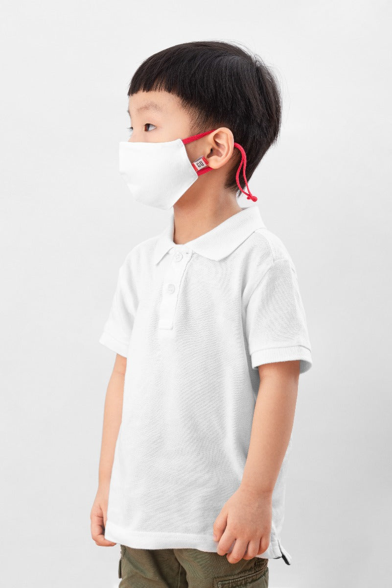 Детска маска GQWhite (Blu/Red), 4 - 9 години