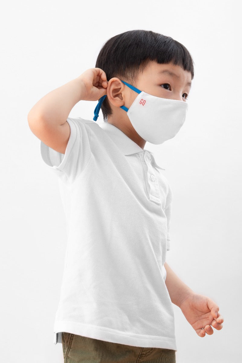 Детска маска GQWhite (Blu/Red), 4 - 9 години