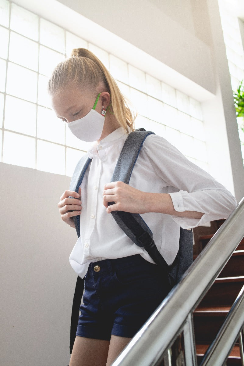 Детска маска - GQWhite (Yel/Gre), 4 - 9 години