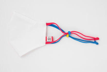 Детска маска GQWhite (Blu/Red), 4 - 9 години